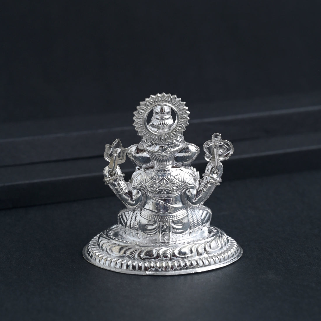 Silver Ganesh Idol image 3