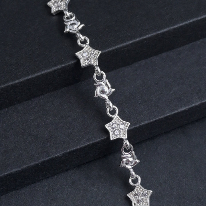Silver Starlit Anklet image 0