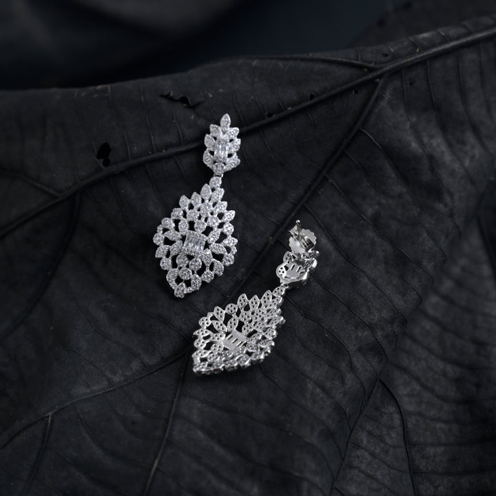 Silver Stone-Studded Earrings image 4