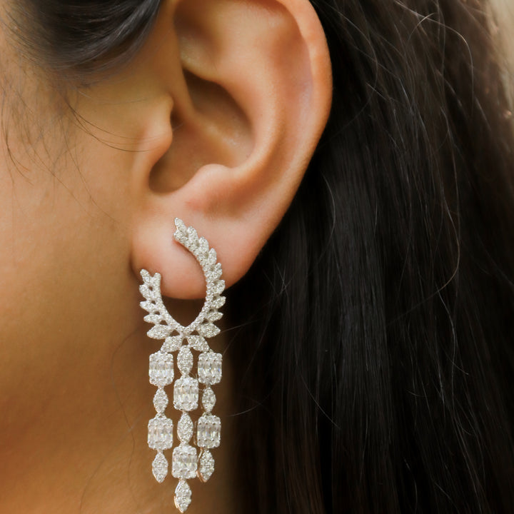 Silver Princess Earrings image 1