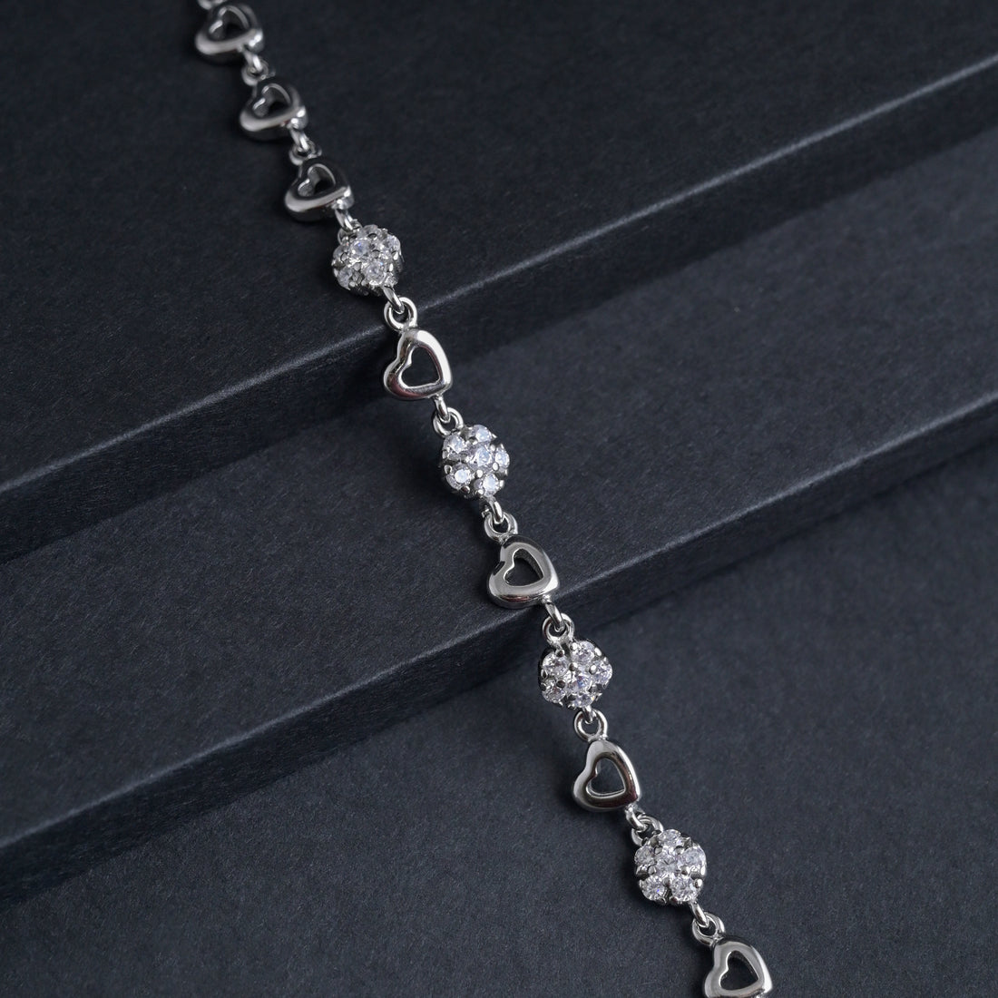 Silver Heartstrings Bracelet image 3