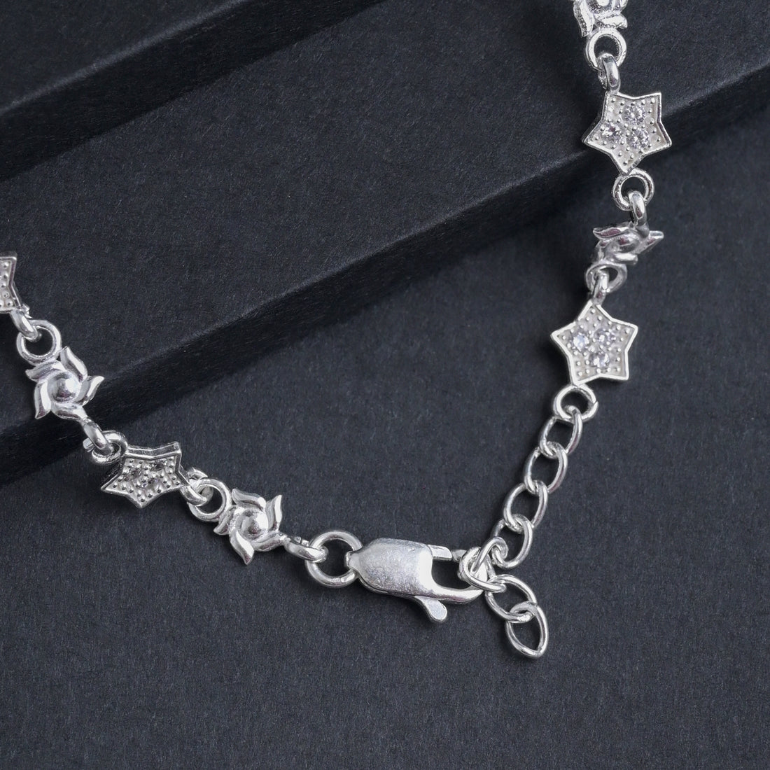 Silver Starlit Anklet image 3
