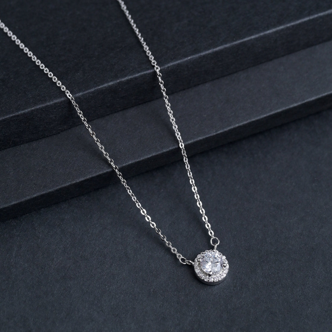 Silver Glowing Moon Pendant image 2