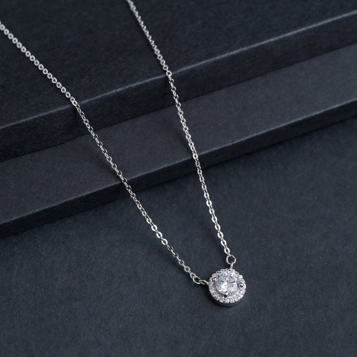 Silver Glowing Moon Pendant image 2