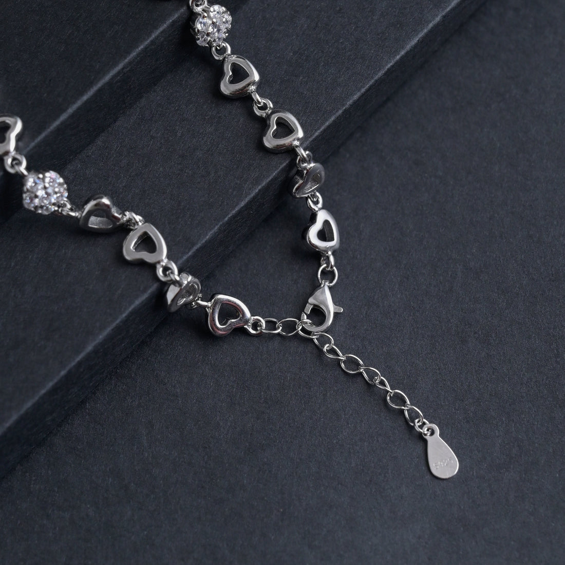 Silver Heartstrings Bracelet image 4