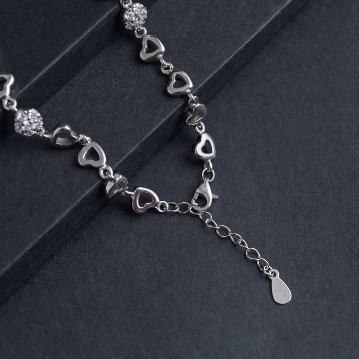 Silver Heartstrings Bracelet image 4