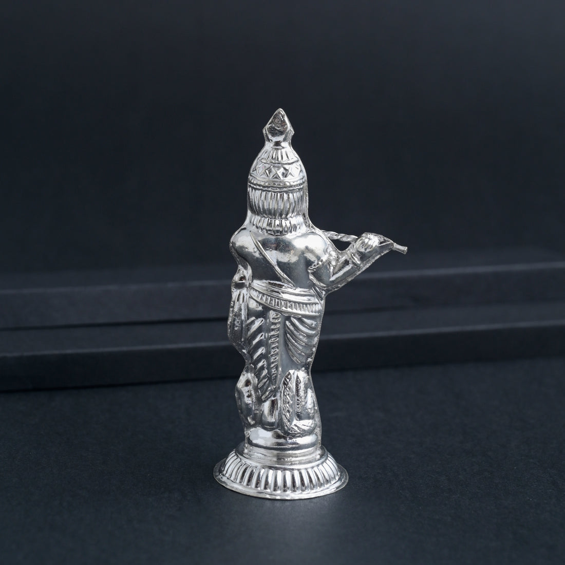 Silver Shri Krishna Idol image 3