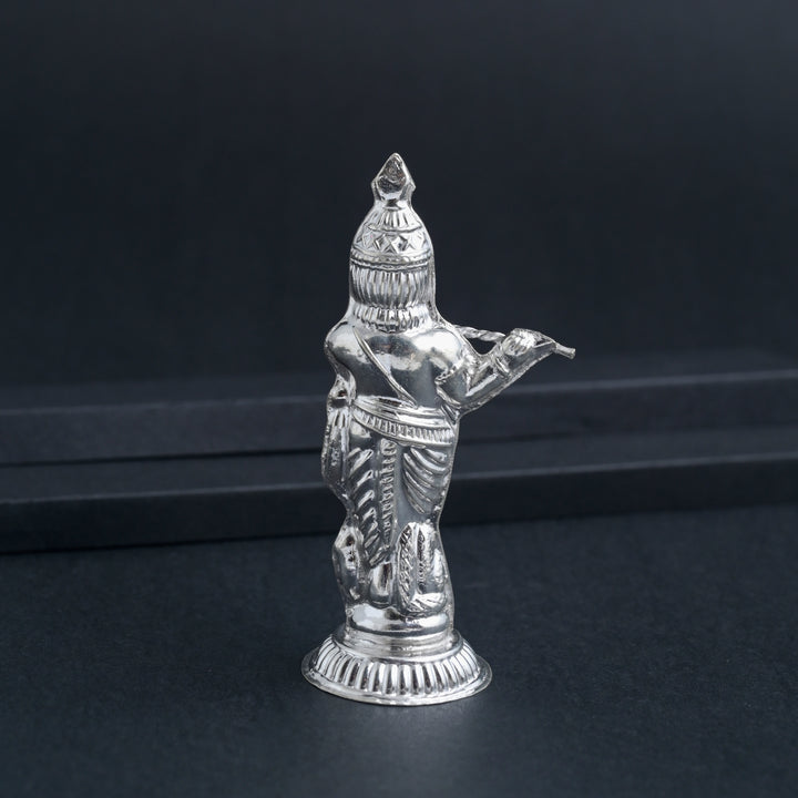 Silver Shri Krishna Idol image 3