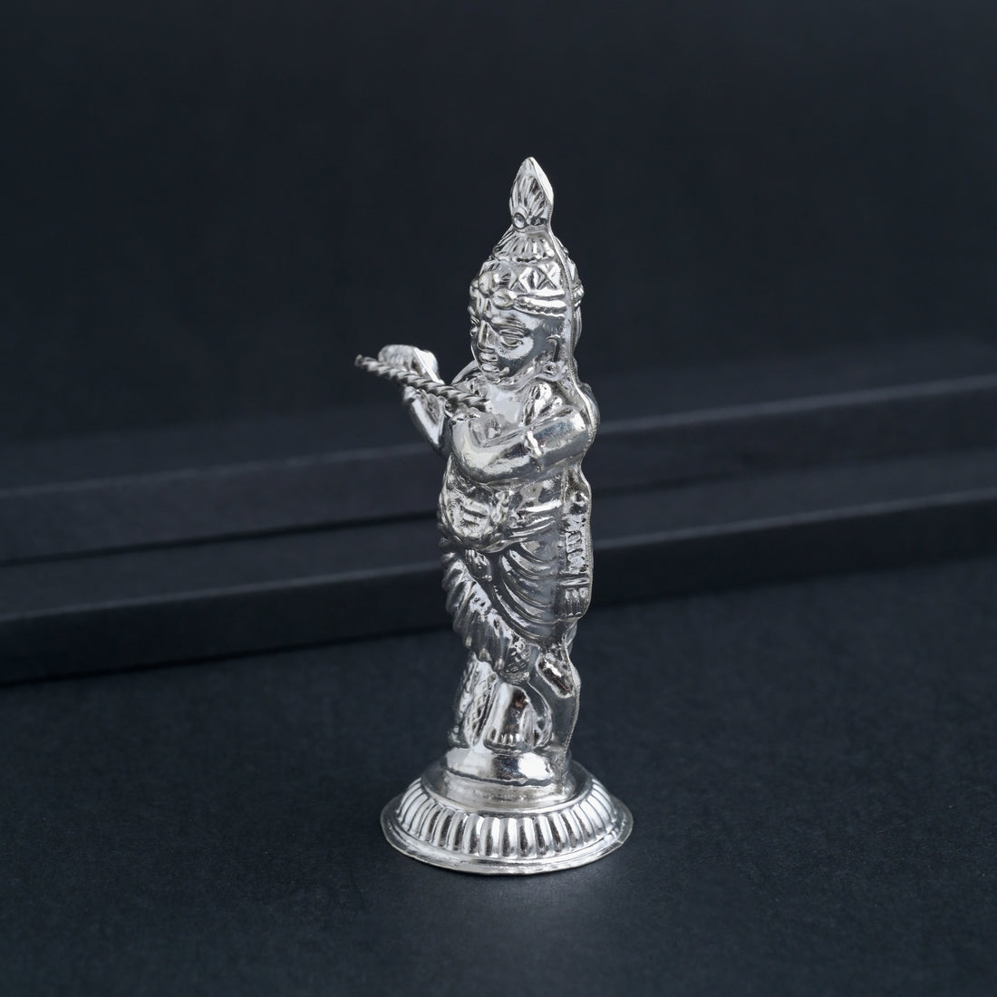 Silver Shri Krishna Idol image 0