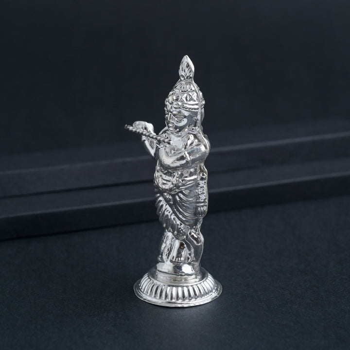Silver Shri Krishna Idol image 0