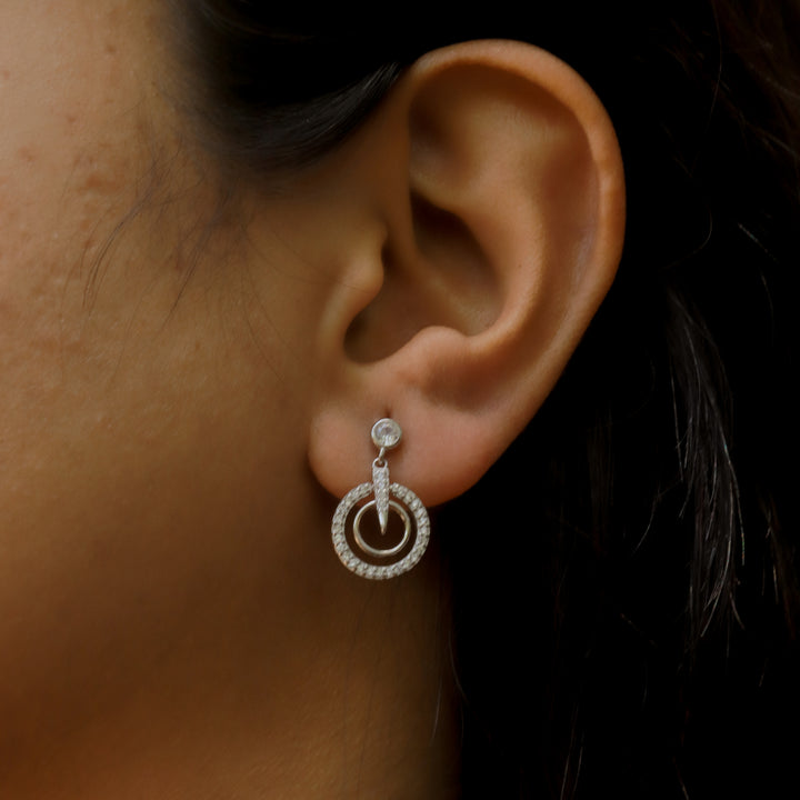 Silver Moonlit-Drops Earrings image 1