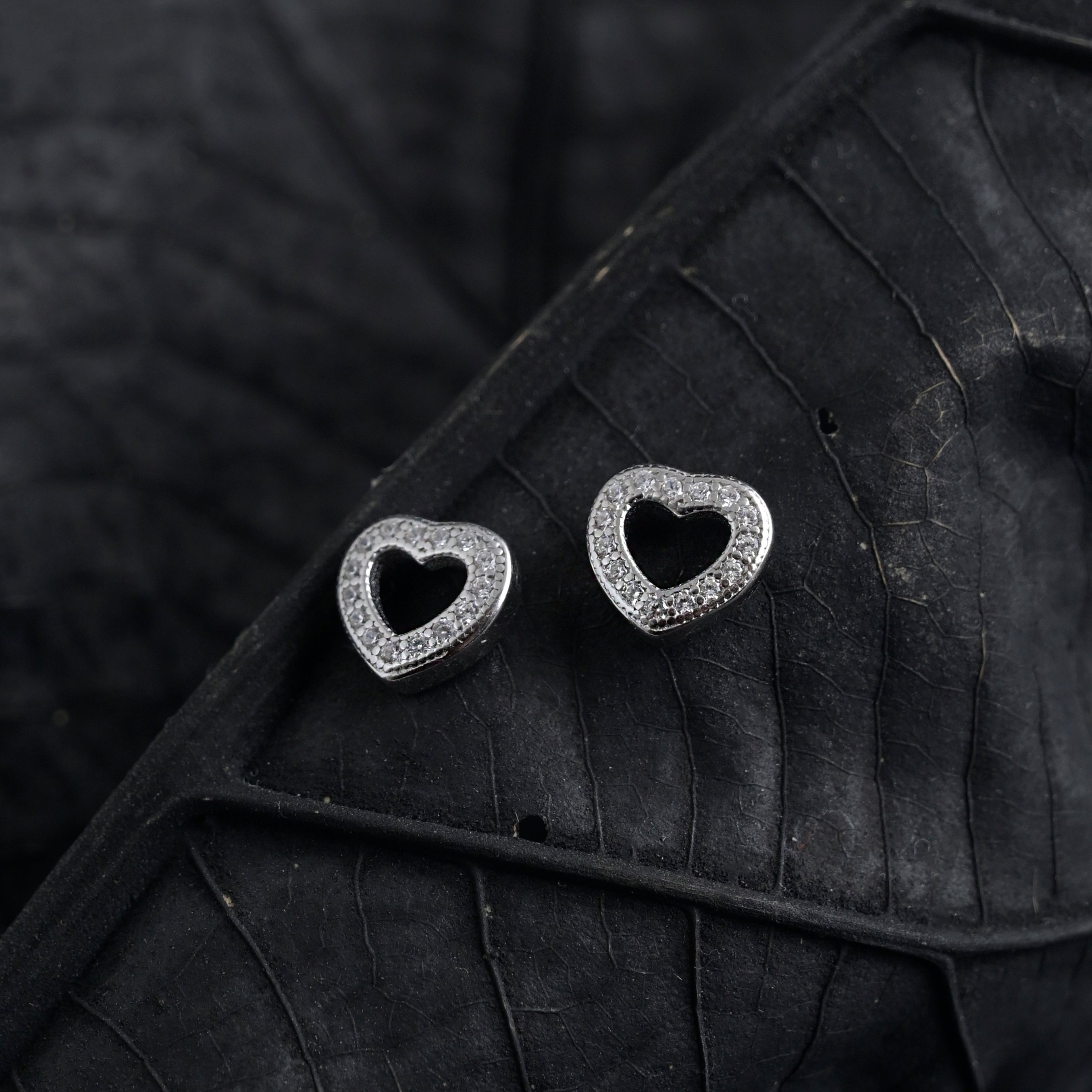 Silver Sterling Heart Earrings image 3