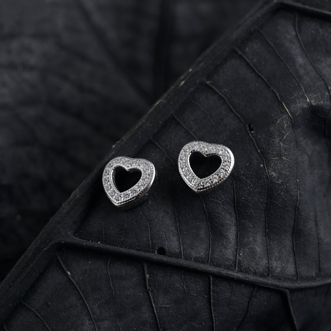 Silver Sterling Heart Earrings image 3