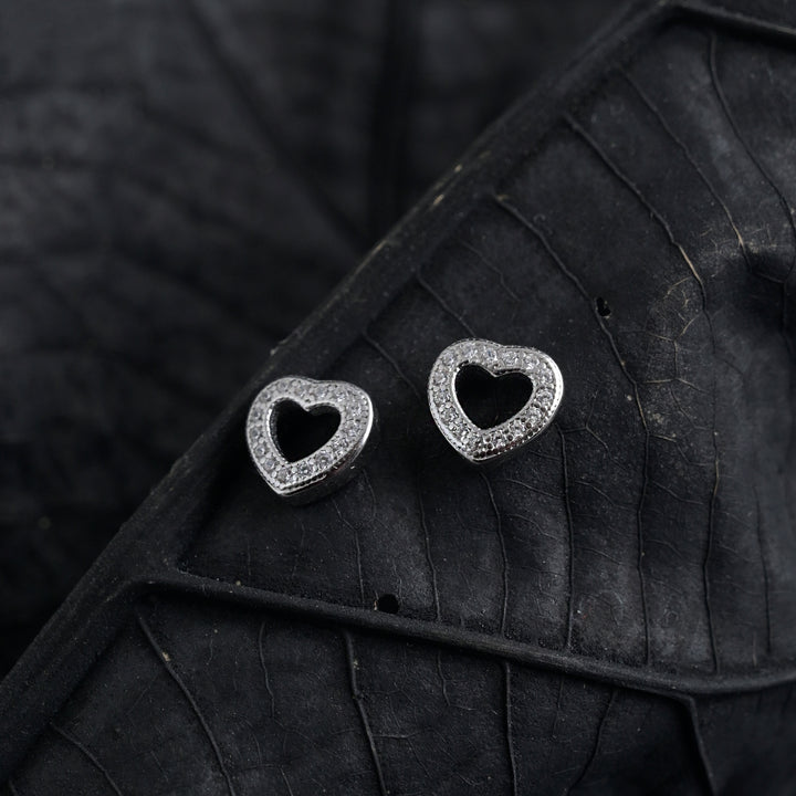 Silver Sterling Heart Earrings image 3