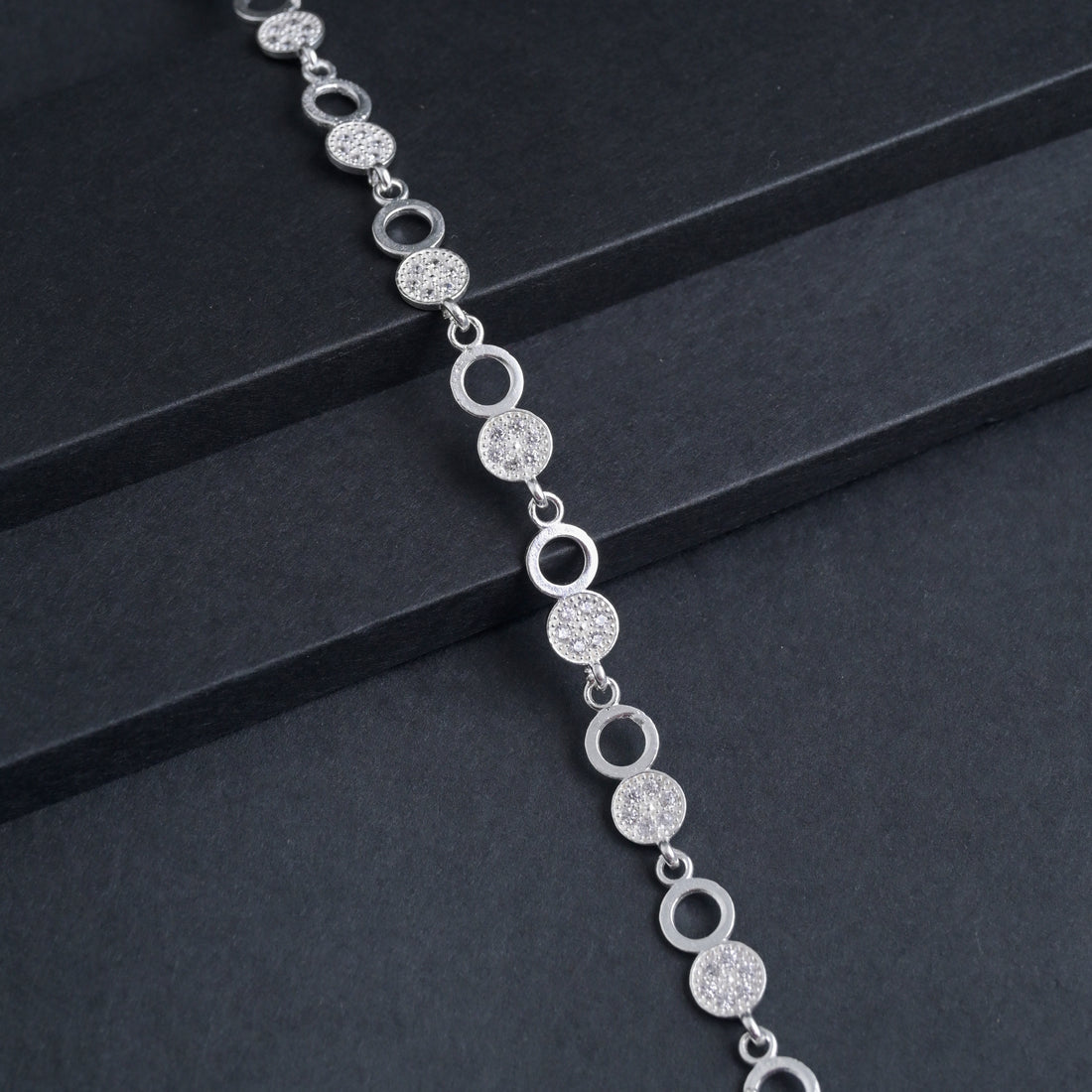 Silver Moonlit Anklet image 1
