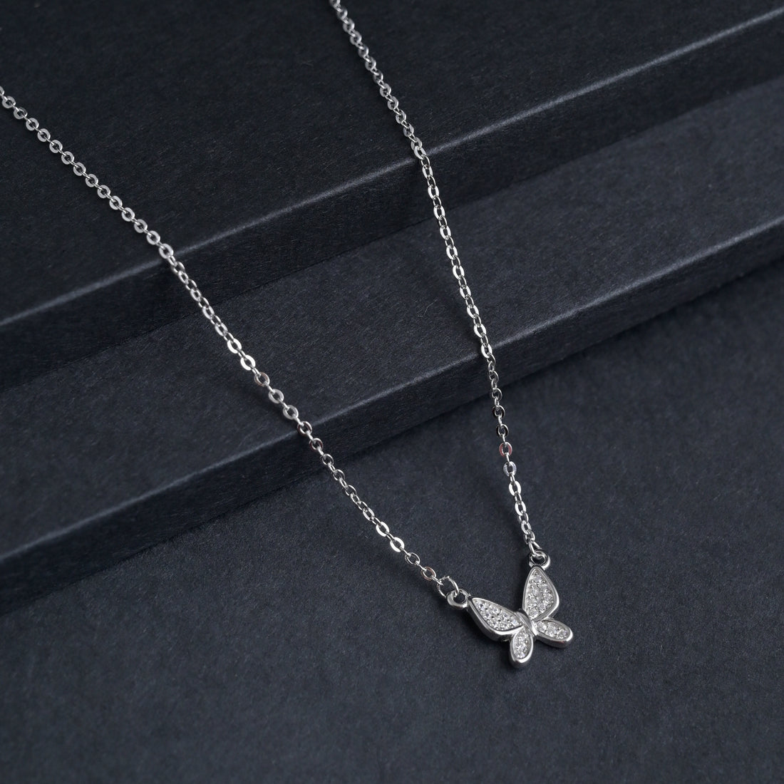 Silver Butterfly Charm Pendant image 2