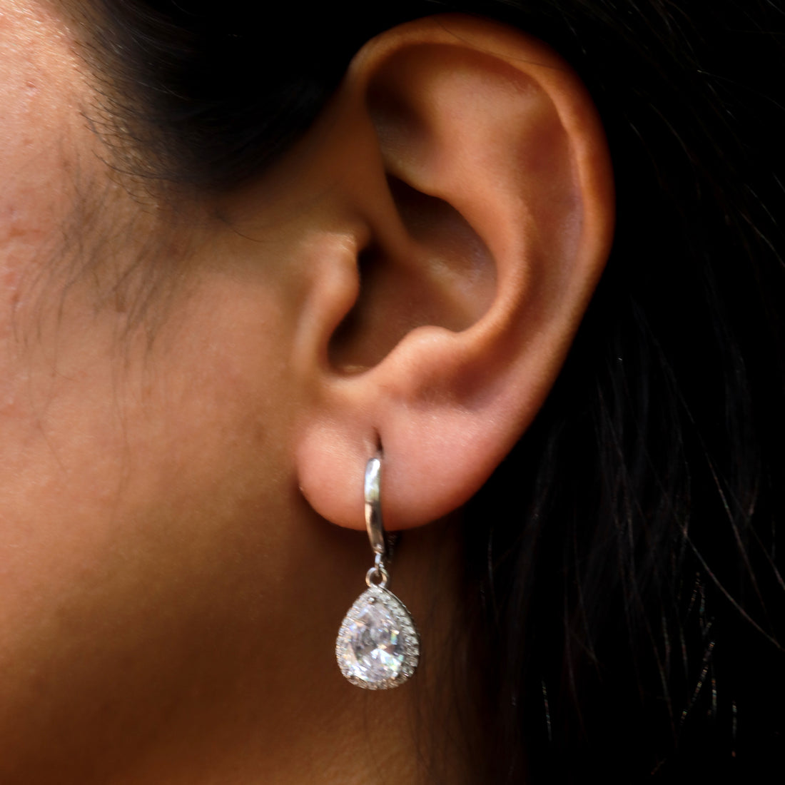 Silver Dewdrops Earrings image 1