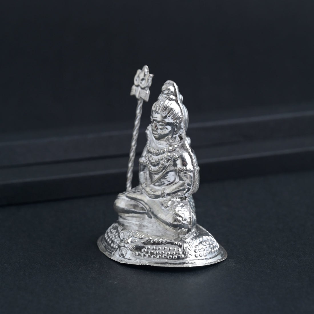 Silver Mahadev Idol image 2
