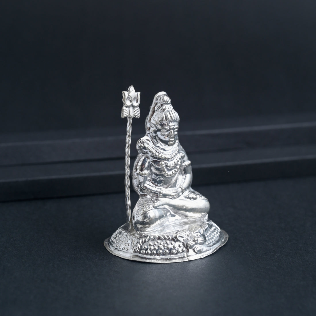 Silver Mahadev Idol image 1