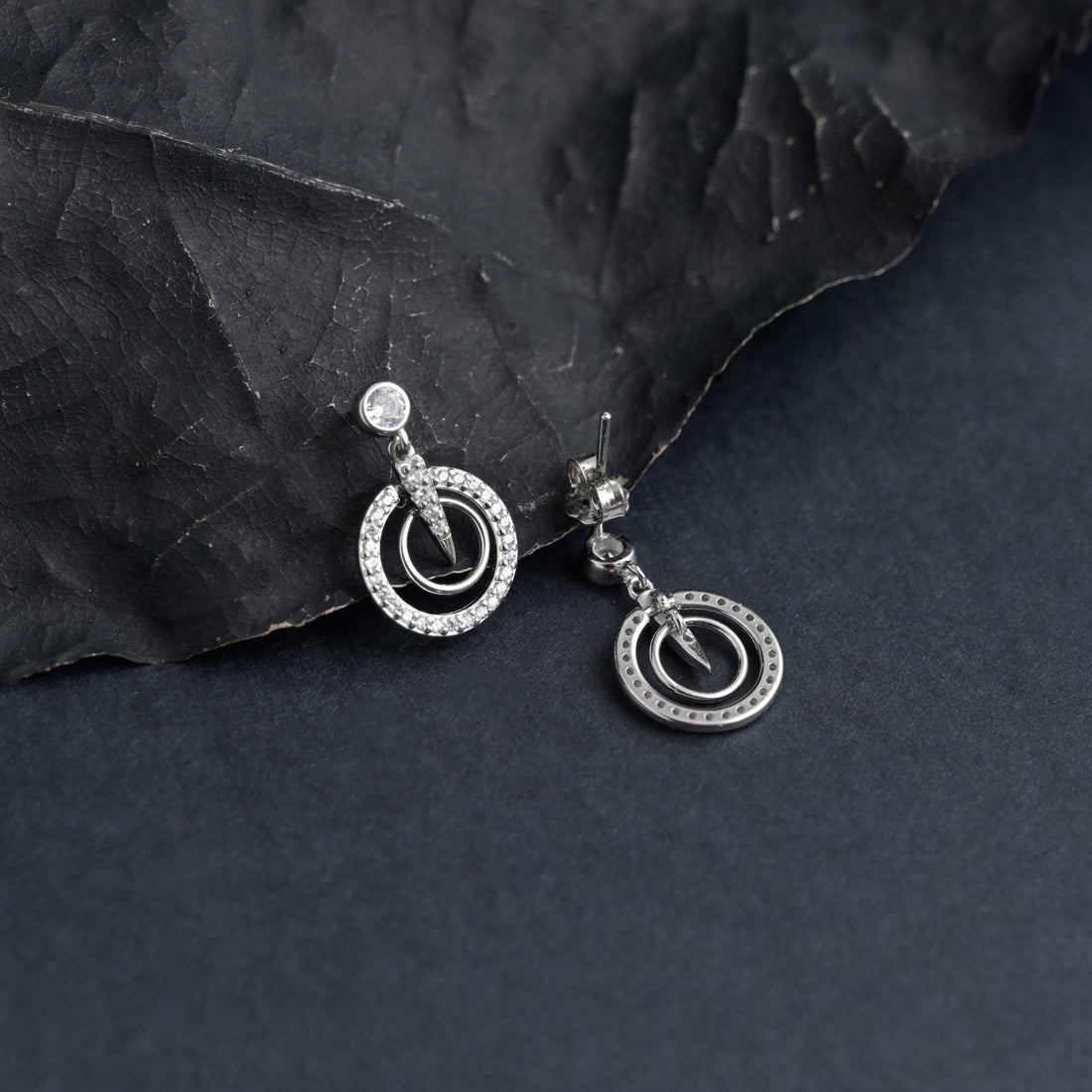 Silver Moonlit-Drops Earrings image 4