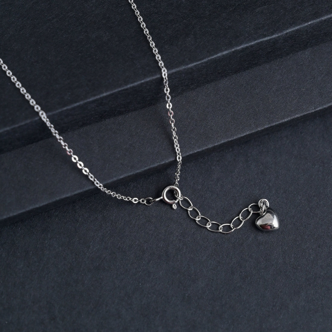 Silver Pixel Heart Pendant image 4