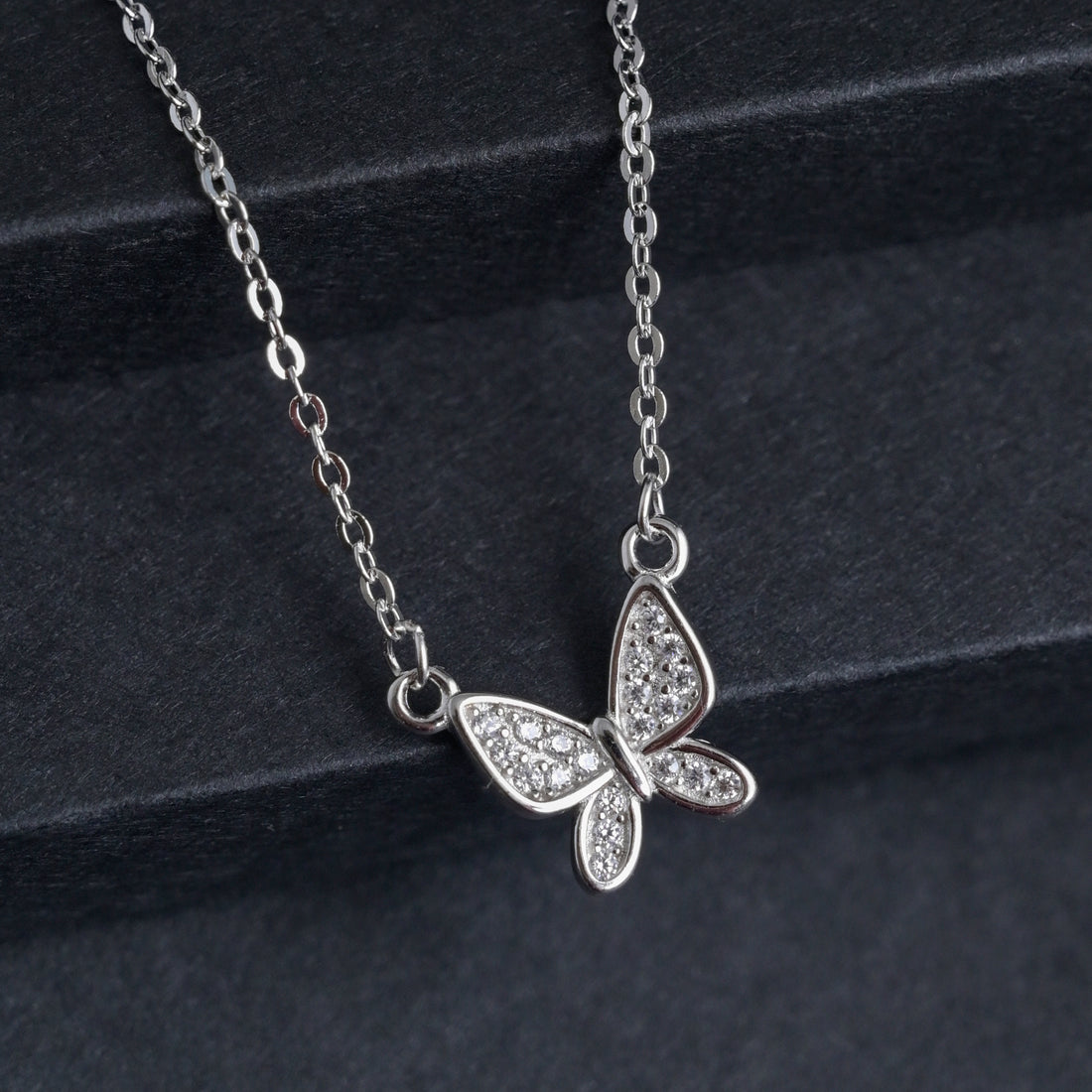 Silver Butterfly Charm Pendant image 0