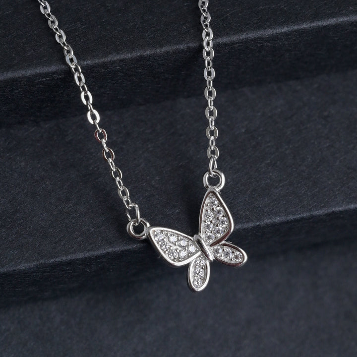 Silver Butterfly Charm Pendant image 0